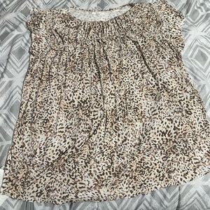 Cheetah Print Maurice’s Top